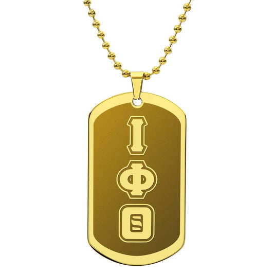 ΙΦΘ - Iota Phi Theta - Etched Dog Tag B