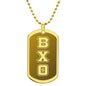 ΒΧΘ - Beta Chi Theta - Etched Dog Tag B