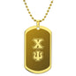 ΧΨ - Chi Psi - Etched Dog Tag B