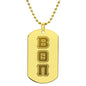 ΒΘΠ - Beta Theta Pi - Etched Dog Tag