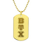 ΒΥΧ - Beta Upsilon Chi - Etched Dog Tag