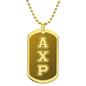 ΑΧΡ - Alpha Chi Rho - Etched Dog Tag B