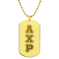 ΑΧΡ - Alpha Chi Rho - Etched Dog Tag