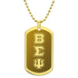 ΒΣΨ - Beta Sigma Psi - Etched Dog Tag B