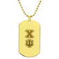 ΧΨ - Chi Psi - Etched Dog Tag