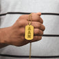 ΑΛΜ - Alpha Lambda Mu - Etched Dog Tag