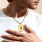 ΧΦ - Chi Phi - Etched Dog Tag