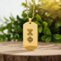 ΧΦ - Chi Phi - Etched Dog Tag