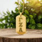 ΓΖΑ - Gamma Zeta Alpha - Etched Dog Tag