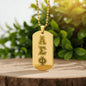 ΑΣΦ - Alpha Sigma Phi - Etched Dog Tag