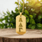 ΑΔΓ- Alpha Delta Gamma - Etched Dog Tag