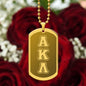 ΑΚΛ - Alpha Kappa Lambda - Etched Dog Tag B
