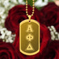 ΑΦΔ - Alpha Phi Delta - Etched Dog Tag B
