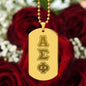 ΑΣΦ - Alpha Sigma Phi - Etched Dog Tag