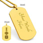 ΙΦΘ - Iota Phi Theta - Etched Dog Tag