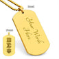 ΒΣΨ - Beta Sigma Psi - Etched Dog Tag