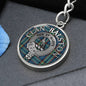 Clan Ralston Crest & Tartan Pendant Keychain