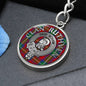 Clan Ruthven Crest & Tartan Pendant Keychain