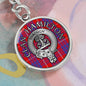 Clan Hamilton Crest & Tartan Pendant Keychain