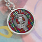 Clan Ruthven Crest & Tartan Pendant Keychain