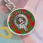 Clan Cumming Crest & Tartan Pendant Keychain