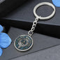 Clan Ralston Crest & Tartan Pendant Keychain