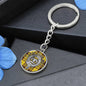 Clan MacLeod Crest & Tartan Pendant Keychain