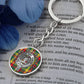 Clan Buchanan Crest & Tartan Pendant Keychain