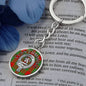 Clan Cumming Crest & Tartan Pendant Keychain
