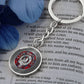 Clan MacTavish Crest & Tartan Knot Pendant Keychain