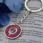 Clan Hamilton Crest & Tartan Pendant Keychain