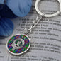 Clan Donnachaidh Crest & Struan Tartan Pendant Keychain