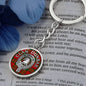 Clan Dunbar Crest & Tartan Pendant Keychain
