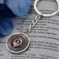 Clan MacKintosh Crest & Tartan Knot Pendant Keychain