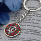 Clan Donnachaidh Crest & Tartan Pendant Keychain