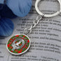 Clan MacGregor Crest & Tartan Pendant Keychain