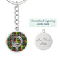 Clan MacMillan Crest & Tartan Pendant Keychain