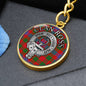Clan Ross Crest & Tartan Pendant Keychain