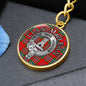 Clan MacLean Crest & Tartan Pendant Keychain