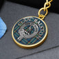 Clan Ralston Crest & Tartan Pendant Keychain