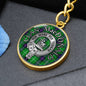 Clan MacDonald Crest & Tartan Pendant Keychain