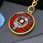 Clan Kerr Crest & Tartan Pendant Keychain