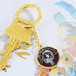 Clan MacGowan Crest & Tartan Pendant Keychain