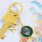 Clan Johnstone Crest & Tartan Pendant Keychain