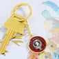 Clan Ramsay Crest & Tartan Pendant Keychain