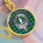 Clan Lamont Crest & Tartan Pendant Keychain