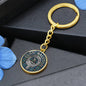 Clan Ralston Crest & Tartan Pendant Keychain
