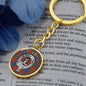Clan Fraser Crest & Tartan Pendant Keychain
