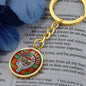 Clan Maxton Crest & Tartan Pendant Keychain