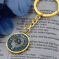 Clan Ralston Crest & Tartan Pendant Keychain